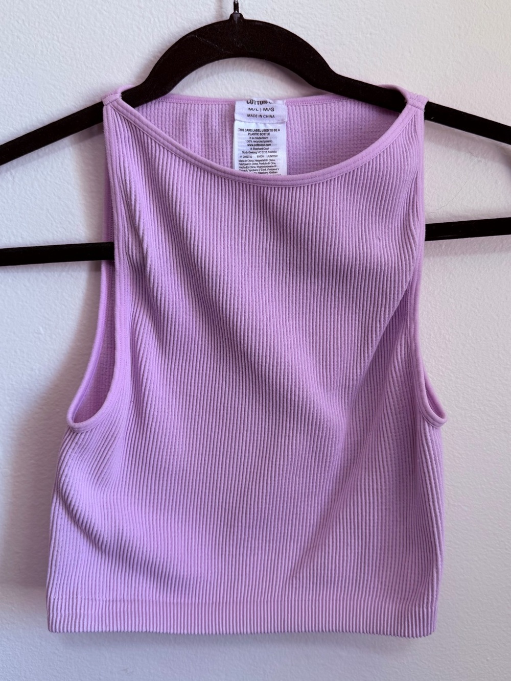 Cotton On Ribbed compression Tank Top - Lavender